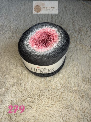 Flowers 279 szürke/mályva
