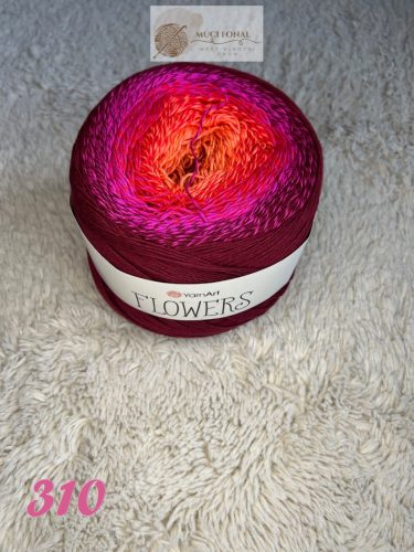 Flowers 310 lila-bordó-piros
