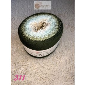Flowers 311 zöld- khaki