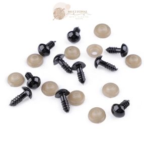 Biztonsági szem fekete 11mm. párban