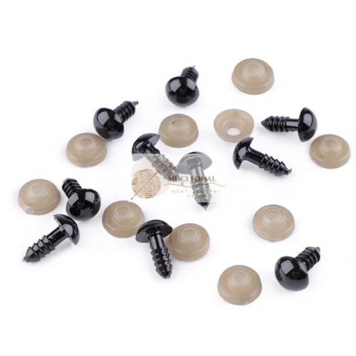 Biztonsági szem fekete 8mm. párban